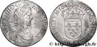 FRANKREICH Écu, portrait à la mèche longue LOUIS XIV THE SUN KING Nantes 1648 (38,5mm, 27g, 6h) -