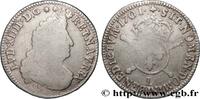 FRANKREICH Demi-écu aux insignes LOUIS XIV THE SUN KING Bayonne 1701 (35,5mm, 12,88g, 6h) -