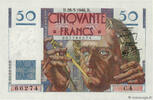 FRANKREICH 50 Francs LE VERRIER FRANKREICH 50 Francs LE VERRIER 1946 fST -