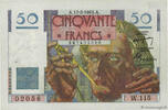 FRANKREICH 50 Francs LE VERRIER FRANKREICH 50 Francs LE VERRIER 1949 fST -