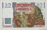 FRANKREICH 50 Francs LE VERRIER FRANKREICH 50 Francs LE VERRIER 1950 fST -