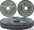 FRANKREICH Essai-piéfort de 10 centimes État français, grand PIÉFORTS Paris 1941 (21mm, 5,04g, 12h) -