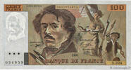 FRANKREICH 100 Francs DELACROIX imprimé en continu FRANKREICH 100 Francs DELACROIX imprimé en continu 1991 fST -