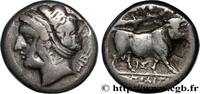 Classic 3 (350 BC to 323 BC) Nomos, statère ou didrachme KAMPANIEN - NEAPOLIS Naples, Campanie c. 340-325 AC. (18mm, 6,75g, 12h) -