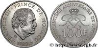 MONACO 100 Francs Rainier III 40e anniversaire de règne MONACO Paris 1989 (31mm, 15,00g, 6h) -