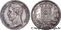 FRANKREICH 1 franc Charles X, matrice du revers à cinq feuill KARL X Paris 1825 (23mm, 4,96g, 6h) -