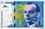 FRANKREICH 50 Francs SAINT-EXUPÉRY modifié FRANKREICH 50 Francs SAINT-EXUPÉRY modifié 1994 fST+ -