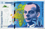 FRANKREICH 50 Francs SAINT-EXUPÉRY modifié FRANKREICH 50 Francs SAINT-EXUPÉRY modifié 1994 fST+ -