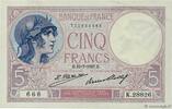 FRANKREICH 5 Francs FEMME CASQUÉE FRANKREICH 5 Francs FEMME CASQUÉE 1927 fVZ -