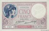 FRANKREICH 5 Francs FEMME CASQUÉE FRANKREICH 5 Francs FEMME CASQUÉE 1927 fVZ -