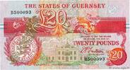 GUERNSEY 20 Pounds Petit numéro 1990 fST