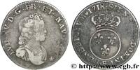 FRANKREICH Dixième d'écu dit vertugadin LOUIS XV THE WELL-BELOVED Strasbourg 1718 (24mm, 2,88g, 6h) -