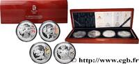 CHINA Coffret 4 x 10 Yuan proof Jeux Olympiques de Pékin CHINA 2008 (40mm, 31,1050g, 12h) -