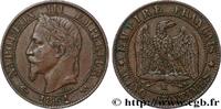 FRANKREICH Cinq centimes Napoléon III, tête laurée ZWEITES KAISERREICH Bordeaux 1861 (25mm, 4,96g, 6h) -