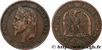FRANKREICH Cinq centimes Napoléon III, tête laurée ZWEITES KAISERREICH Paris 1864 (25mm, 4,92g, 6h) -