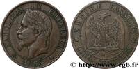 FRANKREICH Cinq centimes Napoléon III, tête laurée ZWEITES KAISERREICH Paris 1865 (25mm, 4,95g, 6h) -