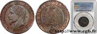 FRANKREICH Cinq centimes Napoléon III, tête laurée ZWEITES KAISERREICH Paris 1863 (25mm, 5g, 6h) -