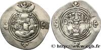 Post-hellenistic 2 (227 AD to 650 AD) Drachme SASANIEN - SASANIDISCHES KÖNIGREICH - KHUSRO II Furat-i-Mesham (PL) 615 (33mm, 4,05g, 9h) -