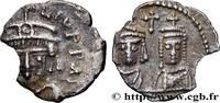 THE HERACLIUS DYNASTY (602-717) Demi-silique HERACLIUS, HERACLIUS CONSTANTINEUS und MARTINA Carthage 614-626 (12,5mm, 0,65g, 11h) -