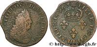 FRANKREICH IIII deniers LOUIS XIV THE SUN KING Strasbourg 1696 (23mm, 4,22g, 6h) -