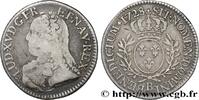 FRANKREICH Cinquième d'écu aux branches d'olivier, buste habi LOUIS XV THE WELL-BELOVED Rouen 1728 (26,5mm, 5,64g, 6h) -