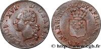 FRANKREICH Liard dit “à l'écu” LOUIS XVI Toulouse 1789 (22mm, 2,83g, 6h) -