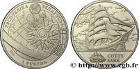 BELARUS 1 Rouble BE (proof) le Cutty Sark : carte maritime BELARUS Varsovie 2011 (32mm, 13,16g, h) -
