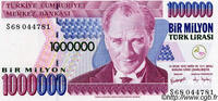 TÜRKEI 1000000 Lira TÜRKEI 1000000 Lira 2002 ST -
