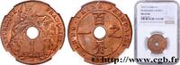 FRANZÖSISCHE-INDOCHINA 1 Centième FRANZÖSISCHE-INDOCHINA Paris 1922 (26mm, g, 6h) -