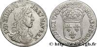 FRANKREICH Douzième d'écu, portrait apollinien LOUIS XIV THE SUN KING Paris 1663 (20mm, 2,25g, 6h) -