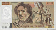 FRANKREICH 100 Francs DELACROIX imprimé en continu FRANKREICH 100 Francs DELACROIX imprimé en continu 1991 ST -