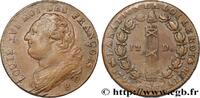 FRANKREICH 12 deniers dit au faisceau, type FRANÇOIS LOUIS XVI Rouen 1792 (29mm, 14,42g, 6h) -