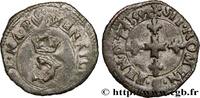FRANKREICH Liard du Dauphiné à la croix fleurdelisée HENRY IV Grenoble 1592 (16,5mm, 1,01g, 11h) -