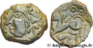 FRANKREICH Bronze au cheval et au sanglier GALLIEN - AULERCI EBUROVICES (Region die Évreux) Évreux (27) c.60-50 AC. (17,5mm, 2,11g, 9h) -