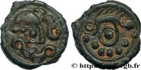 FRANKREICH Potin au sanglier, au torque et aux globules GALLIEN - BELGICA - SUESSIONES (Region die Soissons) c. 60-30 AC. (18mm, 2,79g, 8h) -