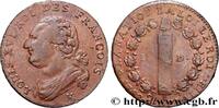 FRANKREICH 12 deniers dit au faisceau, type FRANCOIS LOUIS XVI Bordeaux 1792 (28mm, 11,87g, 6h) -