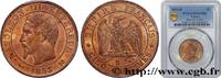 FRANKREICH Cinq centimes Napoléon III, tête nue ZWEITES KAISERREICH Rouen 1853 (25mm, 5g, 6h) -