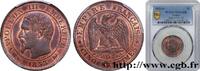 FRANKREICH Cinq centimes Napoléon III, tête nue ZWEITES KAISERREICH Lyon 1853 (25mm, g, 6h) -
