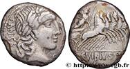 THE REPUBLIC (280 BC to 27 BC) Denier VIBIA Rome 90 AC. (18mm, 3,78g, 1h) -
