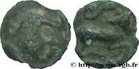 FRANKREICH Potin à la tête casquée et au taureau GALLIEN - NORDGALLIEN - ÆDUI (BIBRACTE, Region die Mont-Beuvray) Autun (71) Ier siècle avant J.-C. (18mm, 4,14g, 3h) -