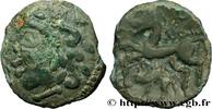 FRANKREICH Bronze au cheval et au sanglier GALLIEN - AULERCI EBUROVICES (Region die Évreux) Évreux (27) c.60-50 AC. (15mm, 2,50g, 12h) -