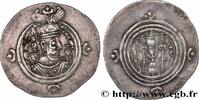Post-hellenistic 2 (227 AD to 650 AD) Drachme SASANIEN - SASANIDISCHES KÖNIGREICH - KHUSRO II Veh-Ardashir, Séleucie (WH) 628 (30mm, 4,08g, 3h) -