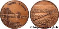 FRANKREICH Médaille, Grand pont de Bordeaux PONTS 33 - Bordeaux 1968 (67,5mm, 171,2g, 12h) -