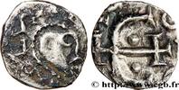 FRANKREICH Denier à l’E croiseté et aux pseudo-légendes MEROWINGISCHEN MÜNZEN - POITOU - METALVS VICVS - Melle ? (Deux-Sevres) Melle (?) s.d. (10,5mm, 0,73g, 6h) -