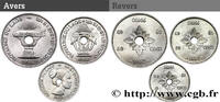 LAOS Lot de 3 monnaies 10, 20 et 50 Cents LAOS Paris 1952 (mm, g, 6h) -