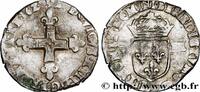 FRANKREICH Huitième d'écu, à la croix fleurdelisée, titulatur LOUIS XIII Bayonne 1629 (23,5mm, 4,72g, 6h) -