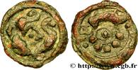 FRANKREICH Potin au sanglier, au torque et aux globules GALLIEN - BELGICA - SUESSIONES (Region die Soissons) c. 60-30 AC. (17,5mm, 2,85g, 8h) -
