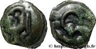 FRANKREICH Potin à l’hippocampe, tête casquée GALLIEN - NORDGALLIEN - ÆDUI (BIBRACTE, Region die Mont-Beuvray) Autun (71) c. 60-50 AC. (18mm, 4,93g, 6h) -