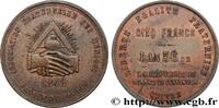 FRANKREICH Essai de 5 francs, Banque du Peuple ZWEITE FRANZOSISCHE REPUBLIK 1848 (35mm, 25,92g, 6h) -