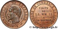 FRANKREICH Module de cinq centimes, Visite impériale à Lille ZWEITES KAISERREICH Lille 1853 (25mm, 4,73g, 12h) -